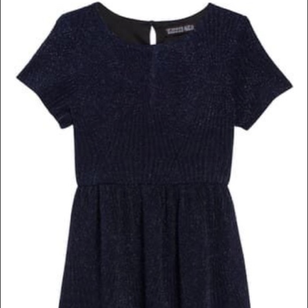 Trixxi Girl Medium glitter knit cap sleeve dress
